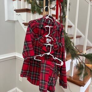 Plaid Red Kids Pajama Set